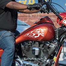 Universal Motorcycle Fuel Tank Flame Totem Sticker - one-size - View 4