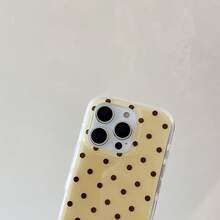 Capa dupla para celular com estampa de bolinhas, compatível com iPhone 17 Pro Max/16 Pro Max/15 Pro Max/14 Pro/14. Design moderno com bordas arredondadas, elegante para mulheres e minimalista para homens. Presente ideal para namorada e casais. - Multicolorido - Ver 7