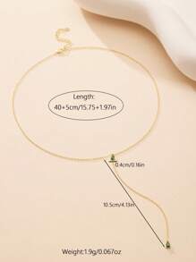 1 buc colier cu pandantiv din zirconiu colorat în formă de Y din argint 925, design minimalist, lanț de claviculă delicat, accesoriu elegant și strălucitor, potrivit pentru femei, ținute de Ziua Îndrăgostiților și diverse ocazii