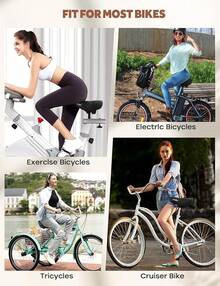 Asiento de bicicleta extragrande para bicicleta Peloton y bicicleta +, asiento de bicicleta cómodo de repuesto para hombres y mujeres, sillín ancho compatible con accesorios Peloton, ejercicio, - Rojo - - Ver 3