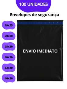 100 Envelopes de Segurança 40x50 Sacos invioláveis para ecommerce