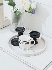 硅胶浴室梳妆台托盘 - 香水托盘、手巾托盘、乳液瓶架、马桶托盘、液体皂液器托盘 - 浴室和厨房台面托盘，适用于女士收纳整理器旅行必需品，适合返校宿舍收纳