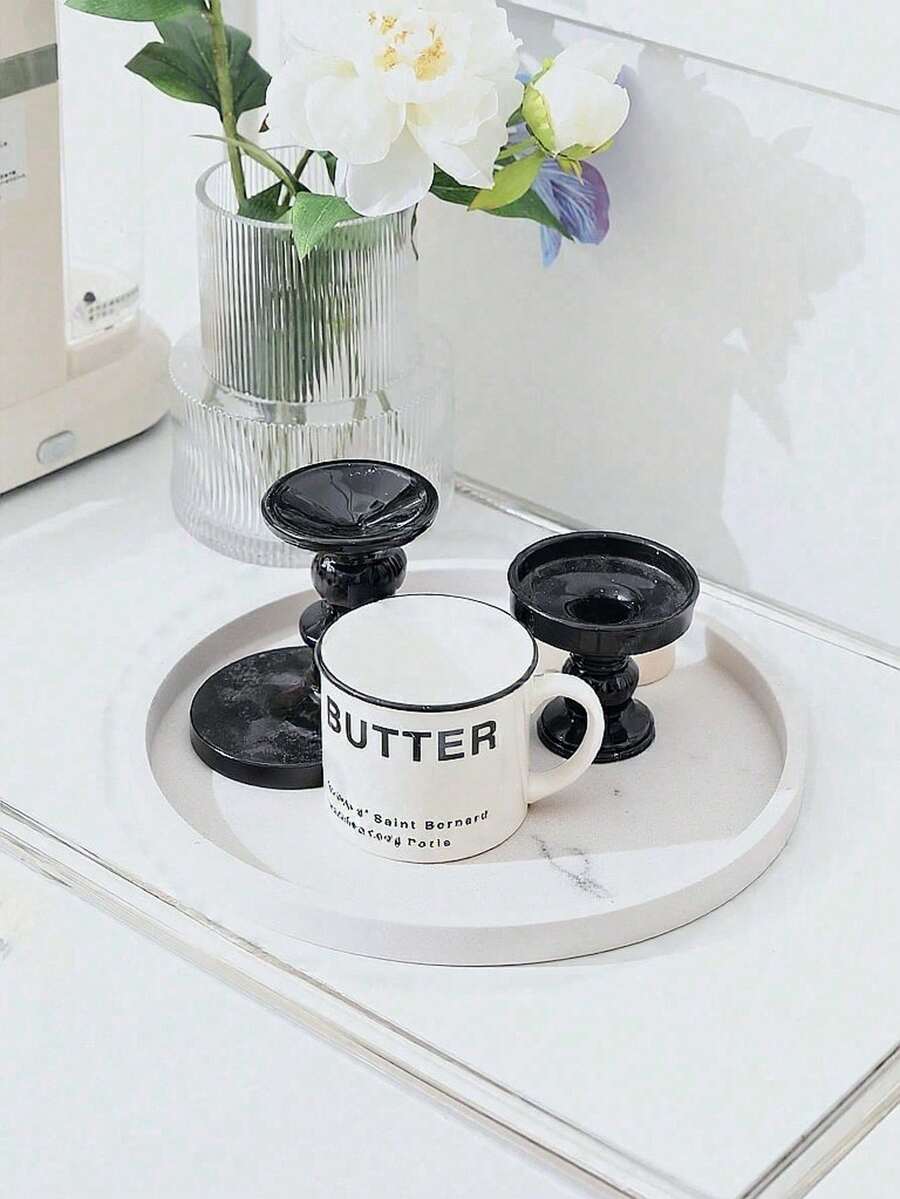 硅胶浴室梳妆台托盘 - 香水托盘、手巾托盘、乳液瓶架、马桶托盘、液体皂液器托盘 - 浴室和厨房台面托盘，适用于女士收纳整理器旅行必需品，适合返校宿舍收纳