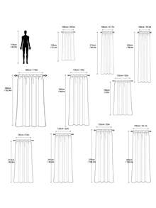 含 1 件涤纶薄纱窗帘杆，6 件白色蝴蝶装饰，纯色，经典设计，含杆，可过滤卧室、客厅窗户的阳光