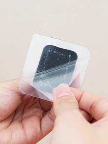 窗帘杆挂钩，窗帘杆夹固定器，单杠门帘伸缩杆，粘钩，无需钻孔粘贴式支架夹 - 黑色 - 查看 7