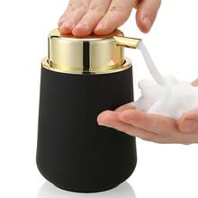 Matte Black Foaming Hand Soap Dispenser 11oz - Modern Minimalist Style For Bathroom & Kitchen Countertop Refillable Halloween Gift Home Bathroom Decor Fall Decor Back To School - Multicolor - View 17