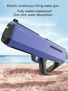 Pistola de agua automática de ciencia ficción con succión de agua de un solo botón, pistola de agua de largo alcance ultra, juguete de pistola de agua para diversión de verano, juguete de pistola de batalla de agua de alta capacidad, gran regalo para Navidad, Halloween, Acción de Gracias, cumpleaños (Cada producto se prueba para verificar su funcionamiento antes del envío, cualquier marca de agua residual dentro del producto es del proceso de prueba y es normal, sin afectar el uso)
