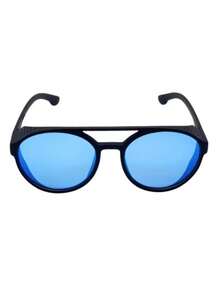 Fashion Men's Sunglasses For Summer Outdoor Sun Protection, Perfect For Gifting To Friends, Street Glasses. - Blue - View 2