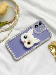3D Cute Cat Phone Folding Stand, Adhesive Grip Holder Mount, Universal ABS Foldable Stand For Stable Handheld And Hands-Free Use, Multi-Functional Extendable Mobile Phone Stand Compatible With IPhone, Android Phone, Gift For Birthday, Family, Friends Push-Pull Phone Grip, Phone Holder, Phone Accessories - Multicolor - View 6