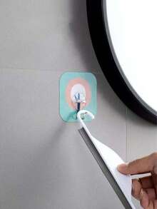 قطعتان (1 كاشطة تنظيف + 1 خطاف لاصق) أداة تنظيف متعددة الوظائف مكشطة صغيرة للأسطح، مكشطة زجاجية للحمام، أداة تنظيف السيليكون، مناسبة لتنظيف زجاج النوافذ والحمام والسيارة، سهلة التشغيل ، أثاث المنزل