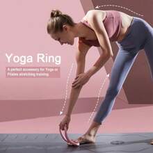 2pcs/1pc Soft Fascia Stretch Circle - Open Shoulder & Back Yoga Fitness Ring, Durable TPE Material, Ideal For Flexibility & Strength Training, Yoga Fitness Hoop, Durable Yoga Ring