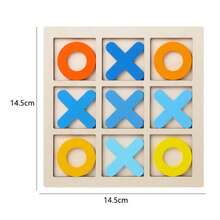 1pc 2025 New Arrival Wooden Tic Tac Toe Game, Party Interactive Noughts And Crosses 9-Grid Board Game, Birthday/Easter/Wedding Gift, Toys, Party Interactive Game - Multicolor - View 4