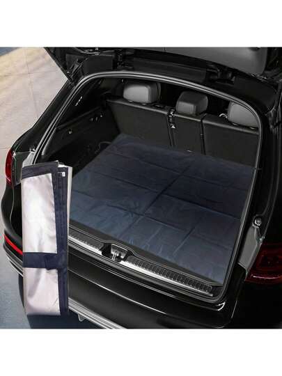 [Podwójne zastosowanie w samochodzie i domu, wodoodporna i przeciwporostowa] Mata do bagażnika samochodowego, uniwersalna, w pełni otoczona mata, zagęszczone włókno poliestrowe/specjalna do składanych skuterów/niezbędna dla właścicieli zwierząt domowych/na kemping/przeprowadzkę/zakupy i inne wielofunkcyjne maty, wodoodporna i odporna na zarysowania, łatwa do czyszczenia jednym przetarciem [uniwersalna do SUV-ów/samochodów/MPV]