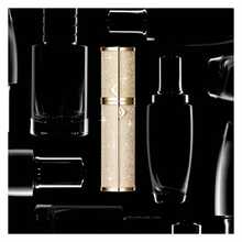 Travel Perfume Bottle Refillable,Perfume Travel RefillableSpray Bottles Leather Dispenser, Portable Empty Spray Bottle Dispense Filling Atomizer 5ml Golden