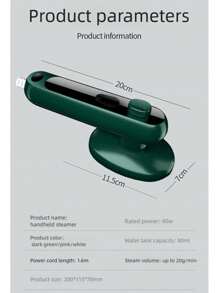 1 pieza Vaporizador de ropa portátil de mano mini eléctrico, plancha de vapor para el hogar y viajes, giratoria, para ropa húmeda y seca, color aleatorio