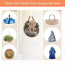 1 Classico Stile Trasparente Ghirlanda di Fiori in Plastica Gancio per Porta, 30 cm 38 cm - Gancio Multifunzionale per Porta, Adatto per Decorazioni Natalizie, Decorazioni per Capodanno, Organizer per Benvenuto per Decorazioni Natalizie per la Casa, Decorazioni per la Casa, Decorazioni Natalizie, Decorazioni per la Stanza, Inverno
