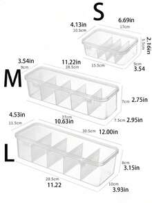 1 pieza Caja de plástico transparente multifuncional - Contenedor de gran capacidad, adecuado para organizar ropa interior, calcetines, cuentas, manualidades, joyas, lazos para el cabello, pintura de diamantes, bolsitas de té, café instantáneo, sobres de azúcar, auriculares, cables, cargadores, señuelos de pesca y pequeños artículos. Clasificación y almacenamiento para el escritorio de la oficina, la mesa del hogar, el gabinete de noche, a prueba de polvo y resistente al agua