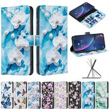 带卡槽的钱包保护套，适用于 MOTO/Honor/Infinix/VIVO - 粉花 - 查看 2