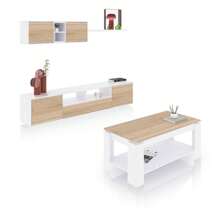 Duehome Pacote de sala de estar com mesa de centro Kenzo Plus V1