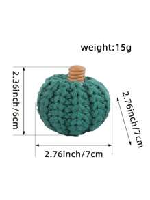 1/5 件 2.76 英寸针织南瓜装饰，乡村风格 DIY 手工钩针彩色南瓜道具，适合丰收节、感恩节、家居装饰、桌面、中心装饰、节日纪念礼物