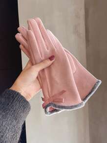 Women's Winter Gloves, Thickened Velvet Elastic Anti-Slip Touch Screen Gloves For Cycling And Motorcycling, Thin For Spring/Fall Halloween Accessories Winter Gloves