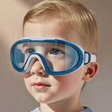 Children's New Frameless Swimming Goggles, HD Waterproof And Fog-Proof Wide-View Goggles For Children 3-14 Years Old