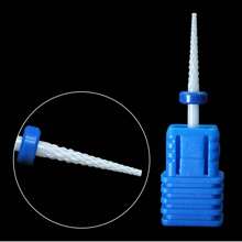 Set de 5 piezas de brocas de cerámica azul para taladro de uñas, vástago de 3/32 pulgadas, kit de lima eléctrica de manicura y pedicura, adecuado para pulir uñas de gel, incluye herramientas de salón para callosidades - Multicolor - Ver 7