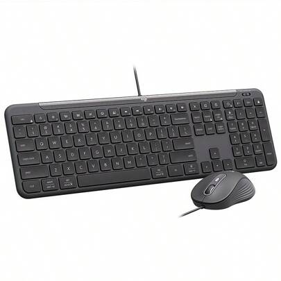 Logitech MK620鍵鼠組 專利降噪+防指紋塗層 多媒體快速鍵 耐用尼龍編織線