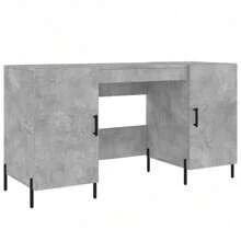 Scrivania Larryhot Concrete Grey 140x50x75 cm in legno ingegnerizzato, resistente e durevole, facile da montare, bella, ideale per l'arredamento della casa e come regalo