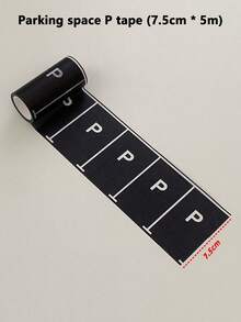 4 件套微型道路交通轨道，适用于娃娃屋迷你场景，模拟停车场道具套装，配有停车位标记贴纸和胶带，返校/返回校园季节学生手工 DIY 创意用品，场景装饰小道具