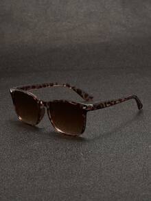 1pc Unisex Round Frame Y2K Futuristic Clear Lens Glasses - Multicolor - View 21