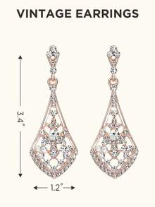 1920s Flapper Lady Full Set! Feather & Rhinestone Headband + Geometric Rhinestone Earrings + Faux Pearl Necklace + White Gloves, Immersive Retro Jazz Party Glamour Halloween