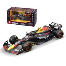 BURAGO 1:43 Scale Diecast Red Bull Racing F1 Car Model, Collectible Toy Car, Sliding Car Model, Birthday Gift For Boys