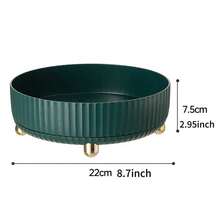 360°旋转化妆品及香水收纳盒，1个大容量梳妆托盘，多功能圆形化妆品收纳架，优雅设计，母亲节礼物