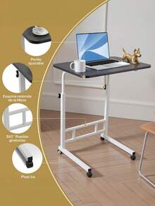 40cmmesa De Computadora Simple Para Levantar Y Bajar La Mesa - Negro - Ver 3