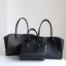 Women Shoulder Bags - 平紋咖啡 - 查看 3