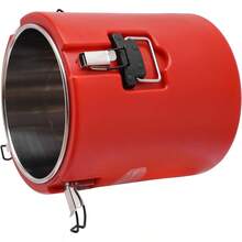 Insulated Bucket Commercial Food Warmer Stainless Steel Pot Large Capacity Cold And Hot Insulated Soup Carrier For Restaurants And Large Families 30L 27.24 QT Red