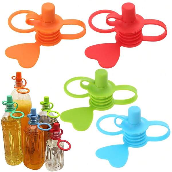 Silicone Bottle Caps - Silicone Beverage Bottle Caps, Silicone Baby Water Bottle Caps, Silicone Bottle Spout Adapters