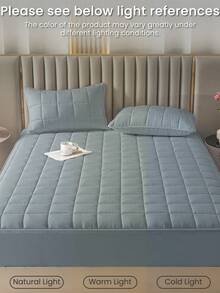 1 tấm bảo vệ nệm chống thấm nước 6 mặt có khóa kéo, ga trải giường chần bông êm ái, phù hợp với nệm dày 20cm/8", nhiều kích cỡ, thoáng khí, không gây tiếng ồn và chống bụi, màu xám, cỡ Full Size, thân thiện với da, có thể giặt, vỏ bọc nệm có khóa kéo chất lượng cao - Xám (ga trải giường cao 20cm) - Xem 9