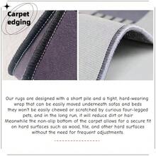 A Large Area Rug With A Distinctive Gray Pattern, Featuring A Modern Minimalist Style. This Luxurious Area Rug Complements Various Home Decors, Is Premium Machine-Washable, And Made With High-Density Material With Non-Slip Bottom Particles. It Is Fade-Resistant, Modern, Lightweight, And Portable, Suitable For Bedrooms, Living Rooms, Dining Rooms Entryway Decor Bathroom Kitchen Decor - Multicolor - View 6