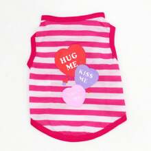 5pcs Breathable & Comfortable Pet Summer Vest, Polyester Knitted, Suitable For Small To Medium Dogs And Cats