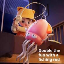 1 件神奇跳舞章鱼/水母塑料电动玩具 - 传感器避障，互动玩具，节日、派对、生日、万圣节、圣诞节的完美礼物 - 彩色 - 查看 4