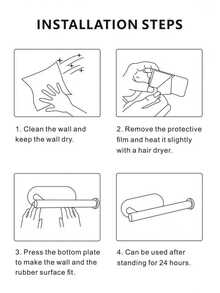 1pc No Drill Installation Paper Towel Holder/Toilet Paper Holder/Tissue Box Holder, Home Decor, Desktop Organizer, Home Accessories, Bedroom Decor, Kitchen Supplies, Travel, Holiday, Napkin Holder, Suitable For Home, Kitchen, Bedroom, Living Room, Dining Room, Decorative Box, Women's Wedding Gift, Summer Travel Holiday Essential - Multicolor - View 11