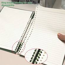 1 Sổ tay rời khổ A5 bìa mềm, 60 tờ/120 trang gáy lò xo có thể tháo rời, Sổ ghi nhớ dày dặn cho học sinh, Thích hợp cho văn phòng hoặc trường học, Văn phòng phẩm, Sổ tay kẻ ô trang nhã - Sổ tay A5 chất lượng cao, Thích hợp cho văn phòng, trường học và du lịch, Bền, Di động, Hoàn hảo để viết, ghi nhật ký và ghi chú - Nhiều màu - Xem 7