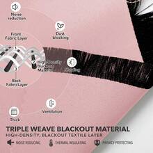 2 Pcs Blackout Curtains – Simple Strap Style, Thick Blackout Fabric, Suitable For Sunshade And Heat Insulation In Multiple Scenes - Coral Pink - View 5