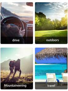 2pcs Men's Square Retro Fashion Glasses Full Frame Casual Versatile Glasses European And American Street Photography Concave Style Fashion Glasses Summer Vacation Beach Accessories - 2pc(茶色和黑色) - 查看 4