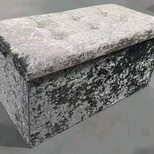 Storage Ottoman - Home Organizer For Clothes, Toys, And More - Slate grey - View 2