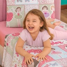 3-Piece Children's Sheet Set, Fun, Colorful Prints, Elastic - Ballet - View 1