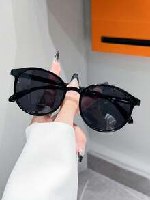 1 Pair Unisex Round Small Frame Lightweight Sunglasses, Suitable For Outfits, Travel, Summer Accessories, Sports Style, Driving, Festivals, Beach, Music Festivals, Vacations, Family Outings, UV Protection, Golf, Hiking, Elegant Attire, Street Style Accessories, Vacation Atmosphere, Sports, Parties, Outdoor Activities, Street Style, Fishing, Holidays, Sun Protection, Vacation