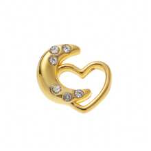 1pc Fashionable And Exquisite Round Box DIY Necklace Can Be Freely Matched With Animal Flower Sun Moon Heart-Shaped Necklace, Plated With 18k Gold, Not Easy To Oxidize, Showing Charm And Personalized. It Is Suitable For Girls' Daily Dressing Decoration, Beach Vacation Parties, Music Festivals.